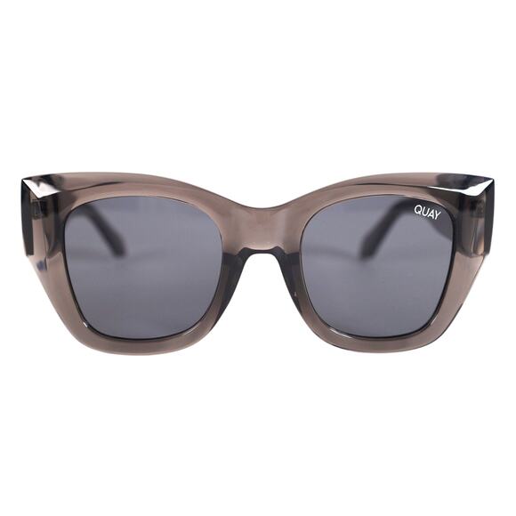 Quay Australia AFTER HOURS Bevel Sunglasses - Crystal Black / Smoke RX - NWT - Picture 1 of 10